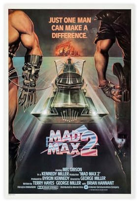 Mad Max 2 – Filmposter auf Leinwand, Schlafzimmer, Dekoration, Sport, Landschaft, Büro, Raumdekoration, Geschenk, ungerahmt, 30 x 45 cm