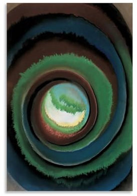 Georgia O'Keeffe Kunstdruck mit Teich im Wald von Georgia O'Keeffe Maler-Kunstdruck, Fotokunst, Malerei, Leinwand, Heimdekoration, Schlafzimmer, moderne Dekorationen, Geschenke, 30 x 45 cm