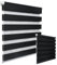 WOLTU 2 Stück Doppelrollo Klemmfix ohne Bohren Duo Rollo Klemmrollo für Fenster mit Klemmträger, Fensterrollo Lichtdurchlässig & Verdunkelnd Wandmontage, Anthrazit 110x150 cm (Stoffbreite 106 cm)