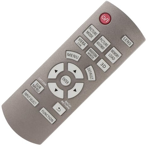 Remote Control for Panasonic PT AE7000 AE8000 AE4000U AE7000EA AE7000EH AE7000U AE8000 AE8000EA AE8000EH AE8000EZ AE8000U AT5000E AT6000E, ABS Material, Perfect Replacement, Easy