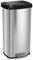 LIFEZEAL Poubelle Rectangulaire à Pédale 68L, Poubelle de Cuisine en Acier Inox, Poubelle Bureau avec Boîte Anti-odeur, Couvercle à Fermeture en Douceur (Argent, 68L)
