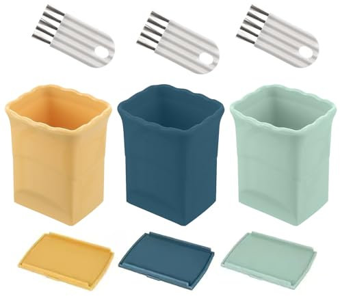 Kinberry 3PCS Strawberry Slicer Cup - 2024 New Mini Fruit Slicer Cup Quickly Making Fruit Vegetable Salad | Creative Kitchen Gadget, PY-FBA-4471460