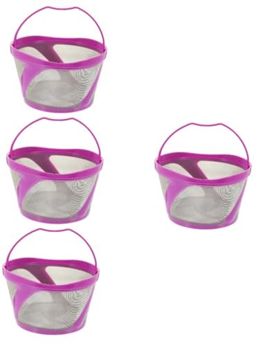 DOITOOL 4piezas Cesta De Café Reutilizable Filtro De Malla Herramienta Portátil De Filtrado Para Café y Té Para Hogar y Viajes