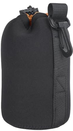 Xijobido Étui pour téléobjectif, étui pour Appareil Photo en néoprène | Pochette rembourrée épaisse pour Sac à objectifs - Housse de Protection d'objectif, Sac d'objectif DSLR en néoprène Souple pour