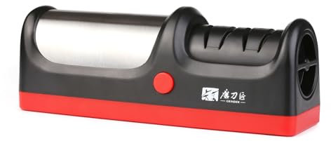Ailgely Elektrischer Messerschärfer, Messerschleifer Profi 2-stufiges Küchenmesser-Schärfsystem, USB-Aufladung, schnelles Schärfen für Messer mit gerader Klinge, gezahnte Messer, Keramikmesser