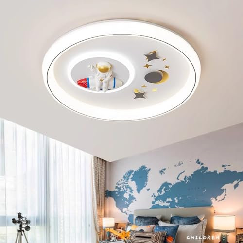 Harpochten LED Deckenleuchte Kinderzimmer Mädchen Junge Kinderzimmerlampe Zimmerlampe Decke Deko Lampe Dimmbar Acryl Deckenleuchte Kinderzimmer Kreative Wohnzimmer Esszimmer Bad Kronleuchte(White)