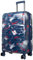 Trendyshop365 Hartschale Koffer mittelgroß Pescara mit Motiv 67cm 4 Rollen Dunkelblau