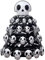Halloween Skelett Folienballons, Stehende Skelett Luftballons, Halloween Atmosphäre Spielzeug Partyballons, Halloween Riesen Terror Deko Ballons, 110 X 80CM, für Halloween Party Dekoration Zubehör