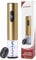 ELMWAY Battery Electric Wine Opener – Electric Corkscrew with Foil Cutter, Dual LED Lights, Transparent Window & Fast Cork Removal, Stainless Steel (Requires 4 AA, Not Included) – Gold