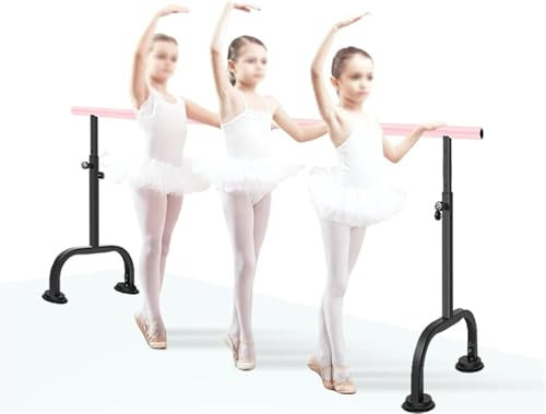 Ballettstange, tragbare, ausgewogene Ballettstange mit Verstellbarer Höhe, ideal zum Tanzen/Pilates, 2 m