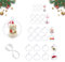 Weihnachtskugeln Zum Befüllen 32 Stück Durchsichtige Weihnachtskugeln Kunststoff - Kunststoffkugel Transparent Ø 4 cm, Ø5 cm, Ø6 cm Plastikkugeln Zum Befüllen für Weihnachtsschmuck,Weihnachtsbaum
