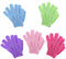 Molain Lot de 10 gants exfoliants, gants de toilette, gants de bain, gants de douche, exfoliants, accessoires de bain, 5 couleurs