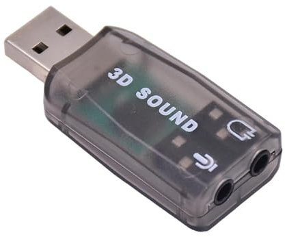 Interface Audio USB - Carte Son Externe, répartiteur Audio USB | Adaptateur Audio Plug and Play pour PC et Ordinateur Portable pour Regarder la télévision, écouter de la Musique