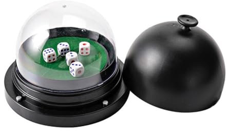 Zdprkqzvz Würfelbox, automatische Würfel, Roller, Würfel, automatische Rollbecher mit 5 Würfeln für KTV Pub