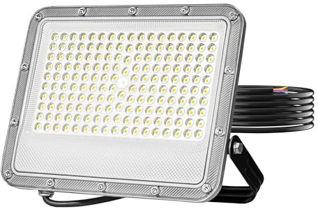 HOOLED Faretto LED da Esterno 100 W da Esterno Super illuminoso Faro led da 11000 lm, 6500 K Faretti led Impermeabile IP66 per cortile giardino garage tetto