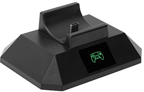 Rankomu Controller Single Charger Controller Single Charging Stand Dock with Display for PS5 Gamepad, Compact Design, Fast Charging Station, Compatible with DualSense Controller
