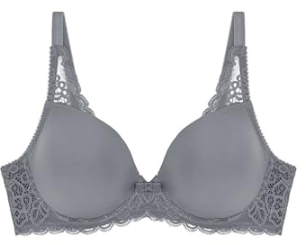 Triumph Damen BH Amourette Spotlight WHP X, mit Bügel, Gepolstert, Verstellbare Träger, 90D, Grey Combination
