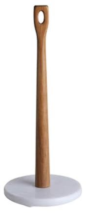 Soporte para toallas de papel con base de mármol, organizador de rollo de pie para cocina