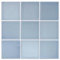 Commomy Fliesenaufkleber Klebefliesen Küche Bad, 10 Stück Matt Slate Blue PVC Quadrat Metro Fliesen Selbstklebend, 30 x 30 cm, für Küche, Bad, Metro Wand Fliesendekor