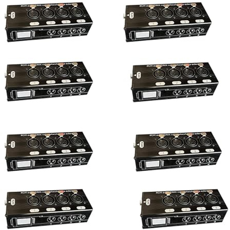 Dxoniislh 8 Prolunga Audio XLR e su Rete Un 4 Canali e 3 Pin, Prolunga Segnale di Rete DMX512, Femmina