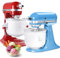 Accesorio para máquina de helados para batidora de pie KitchenAid, compatible con KitchenAid de 4.5 a 5 cuartos de galón/5.5 a 6 cuartos de galón, accesorios de batidoras de soporte de 2 cuartos de