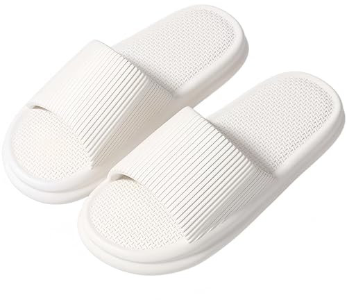 Milaloko Donne Uomini Pantofole Doccia Antiscivolo Bagno Sliders Doccia Sandali Unisex Slip On Pantofole per la Casa Bagno Interno Piscina