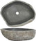 CozyAbode Waschbecken Flussstein Oval Naturstein Aufsatzwaschbecken Waschtisch Handwaschbecken Bad Badezimmer Ungleichmäßig (45-53 cm)