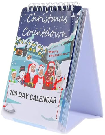 Masoog 100 Tage Weihnachten Countdown | 2025 Adventskalender Zum Countdown | Desktop Kalender Mit 100 Tagen Für Kinder Jugendliche Mädchen Geburtstag