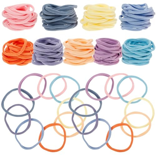 Webschlaufen Nachfüllpackung für Handarbeitsweberei 180 Stück Elastisch | Nylon, Hohe Elastizität und Langlebig, für Selbstgemacht und Geburtstag, Nachfüllpackung für Webrahmen