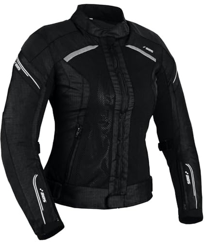 WMW WALI MOTO WEAR Motorradjacke Damen Sommer,Luftige Jacke mit Protektoren,Belüftete Damen Motorradjacke,Textiljacke Sommer mit Rückenprotekto
