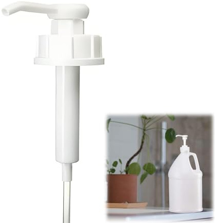 Tarqite 55mm Dispenser Pump for 25 Litre Drum, Large Calibre Container Pump Head Manual Liquid Dispensing PUM p for Water Tanks Storage Containers Outdoor Use,with 38cm Straw