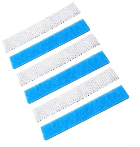 Lot de 6 filtres mini-split pour climatiseur compatibles avec General UTR-FA16 UTR-FA16-2 K9315361042, préfiltre éponge haute densité pour enlever la poussière, lot de 6 pièces de rechange bleu et