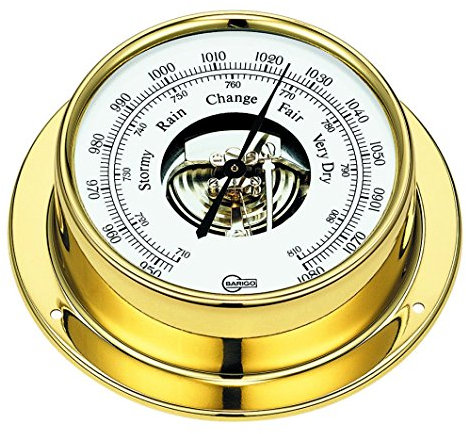 Barigo Barometer Schiffs-Barometer, gold