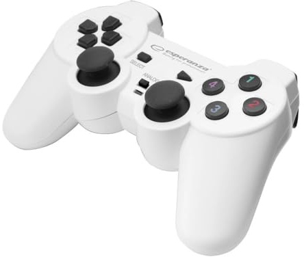 Esperanza WARRIOR Manette de jeu PC blanc