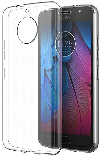 TECHGEAR Moto G5S Case - [AirFlex] Slim & Light, Protective, Flexible Gel/TPU Cover with Soft Touch Keys Compatible with Motorola Moto G5S (Super Clear)