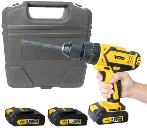 Taladro Atornillador Max Drill 18V Vito Pro-Power