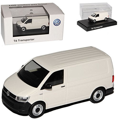 Herpa Volkwagen T6 Kasten Transporter Weiss T5 Ab 2. Facelift 2015 H0 1/87 Modell Auto mit individiuellem Wunschkennzeichen