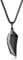COAI Men's Black Stone Viking Wolf Tooth Necklace, Faceted Black Obsidian Pendant, Stainless Steel Box Chain, 24 (60cm), Classic, Casual