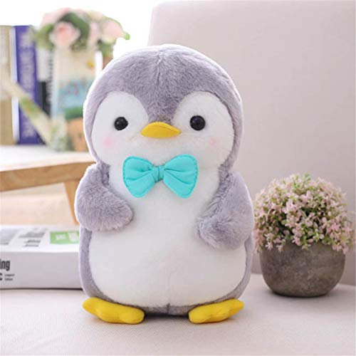 Nicole Knupfer Pinguin Stofftier Plüschtier, Pinguin Kuscheltier Tier Kissen Geschenk Für Kinder/Erwachsene (Pinguin mit Fliegen,45 cm)