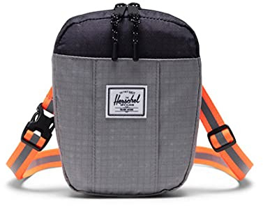 Herschel Cruz Crossbody Sharkskin Enzyme Ripstop/Black Enzyme Ripstop/Shocking Orange