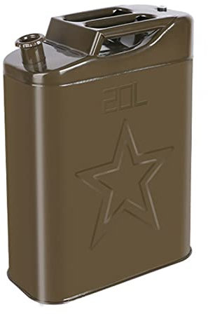 BHBXZZDB Bidon en métal pour Carburant et Huile 5L/10L/20L/25L/30L avec Bec verseur pour Carburant et Huile, bidon Essence