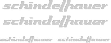 Aufkleber-Set kompatibel mit Schindelhauer Fahrradrahmen