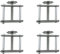 ZZHXSM 4pcs Flow Control Pipe Clamps Iron-Plated Water-Stop Clamp Hose Fixing Clip Swivel Screw Compressor