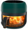 BDT Friggitrice ad Aria visiva Verde Scuro Friggitrice elettrica di Grande capacità Forno Multifunzione Completamente Automatico Adatto for Grigliare/friggere/Cottura al Forno/Dessert