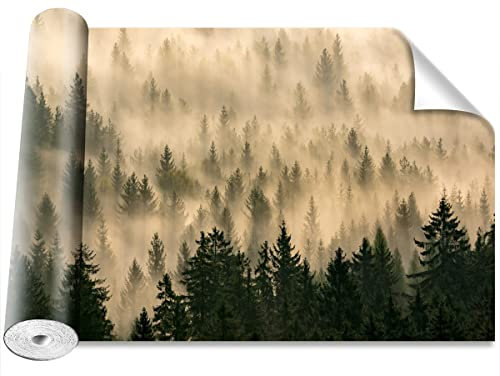 Tulup Camouflage Décoration Murale Moderne Pour la maison Bricolage 208x146cm Protection Papier Peint - Forêt brumeuse