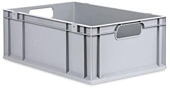 PROREGAL Eurobox NextGen Economy | Griffe offen | HxBxT 22x40x60cm | 44 Liter | Eurobehälter, Transportbox, Transportbehälter, Stapelbehälter