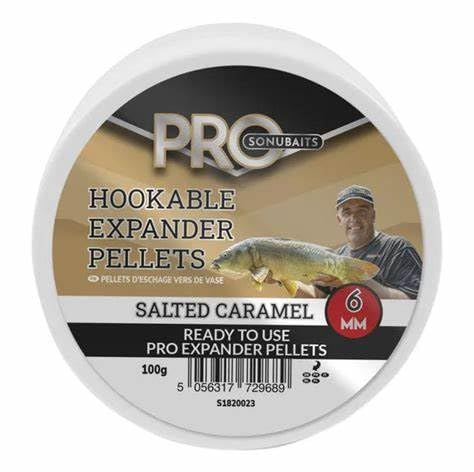 Preston Sonubaits Pro Hakenbare Expander Pellets Salted Caramel X2 (8 mm)