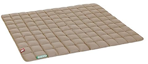 Doctor Bark Hundedecke – weiche, hochwertige Hundematte für sehr große Hunde, robuste Indoor-Outdoor Liegedecke, waschbar bis 95 °C (Gr. XXL, 140x110 cm, Goldbraun)