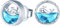 CPSLOVE Damen Kreative Ohrringe 925 Sterling Silber Süßer kleiner Wal Ohrstecker mit Blaue Zirkon für Mädchen