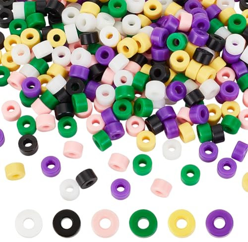 OLYCRAFT 120Pcs 6 Colors Nail Drill Bits Caps 7.5x4.5mm Flat Round Dust Proof Protector Caps for Nail Drill 3mm Hole Plastic Electric Nail Filer Nail Art Tools for Nail Drill Bits Dust Cover